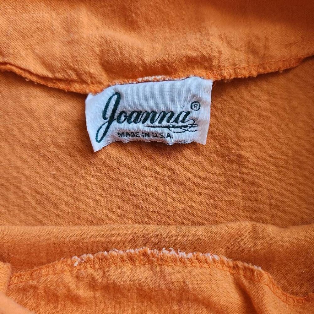 Vintage Joanna Top Womens Large Oversized Retro Boho Floral Asymmetrical Upcycle - Picture 4 of 5
